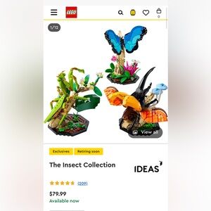 LEGO - The Insect Collection (opened package, but never assembled)
